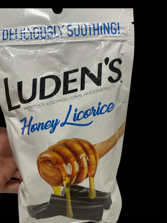 Luden’s honey licorice throat drops 30ct