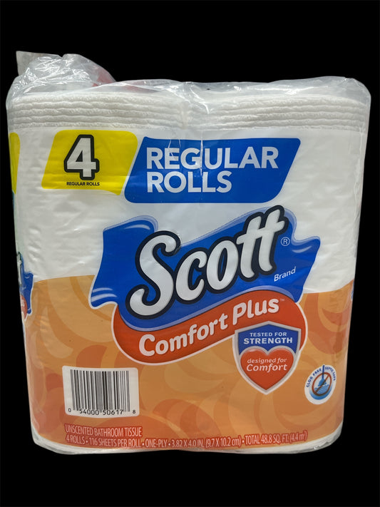 Scott comfort plus 2ply toilet paper 4pk