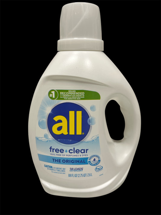 All free & clear 88oz detergent