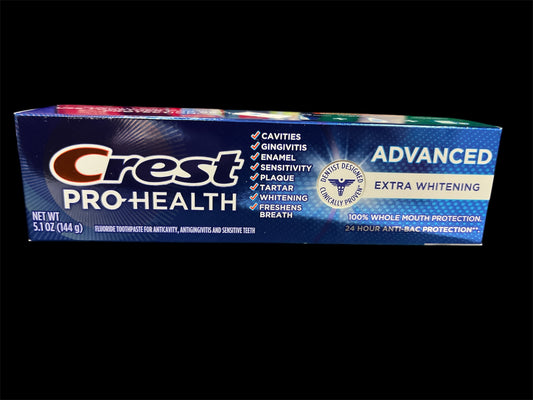 Crest pro health advanced extra whitening 5.1oz toothpaste