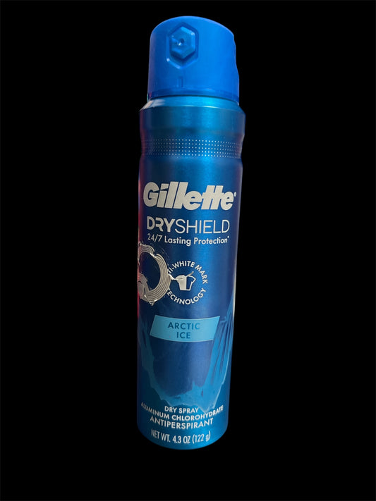 Gillette dry shield spray antiperspirant 4.3oz