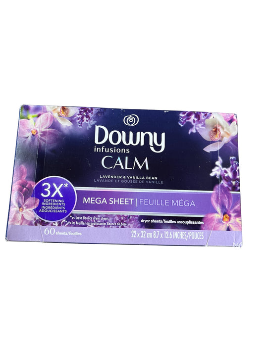 Downy 60ct dryer sheets lavender & vanilla bean