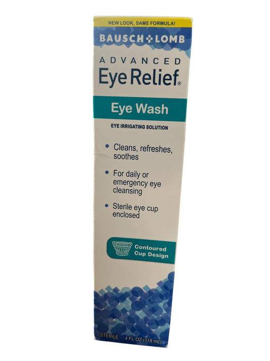 Bausch & Lomb advanced eye relief eye wash 4oz