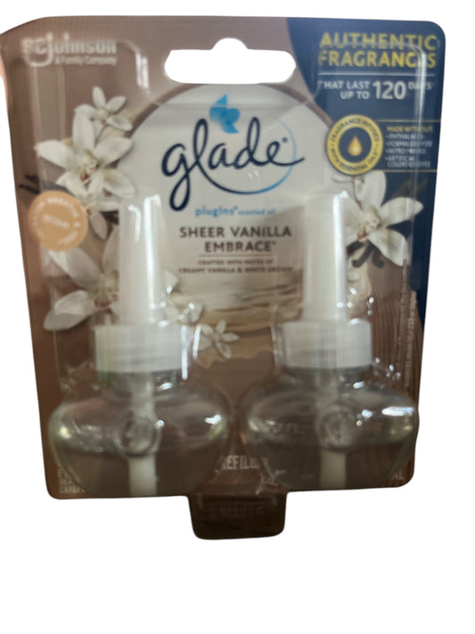 Glade 2pk refills sheer vanilla embrace